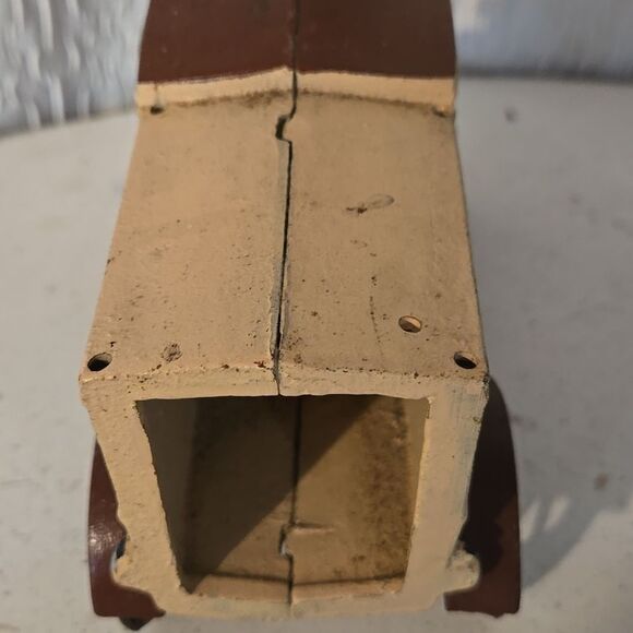 Vintage Cast Iron Toy I. M. MacDonald Fresh Farm Produce Delivery Truck - Picture 8 of 10
